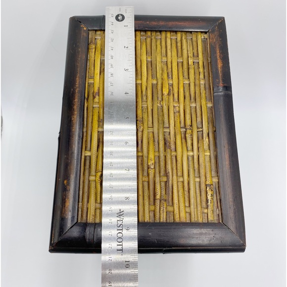 Mini Rattan Cabinet / Jewelry Box With 2 Drawers - Picture 7 of 11